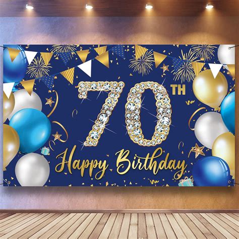 70th birthday banner|70 birthday banners for men.